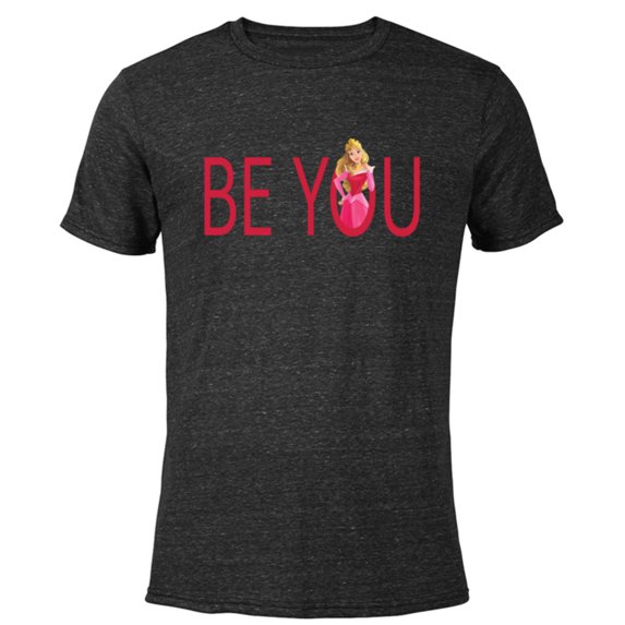Disney Princess Aurora Be You - Short Sleeve Blended T-Shirt for Adults - Customized-Black