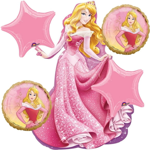 Disney Princess Aurora Foil Balloons Bouquet