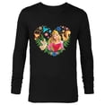thumbnail image 1 of Disney Princess Aurora Heart - Long Sleeve T-Shirt for Men - Customized-Black, 1 of 5