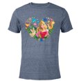 thumbnail image 1 of Disney Princess Aurora Heart - Short Sleeve Blended T-Shirt for Adults - Customized-Navy Heather, 1 of 5