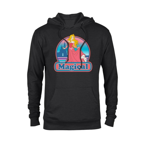 Disney Princess Aurora Magical Retro - Pullover Hoodie for Adults - Customized-Black