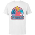thumbnail image 1 of Disney Princess Aurora Magical Retro - Short Sleeve Cotton T-Shirt for Adults - Customized-White, 1 of 5