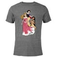 thumbnail image 1 of Disney Princess Aurora Pocahontas Snow White - Short Sleeve Blended T-Shirt for Adults - Customized-Dark Heather, 1 of 5
