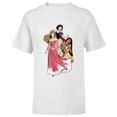 thumbnail image 1 of Disney Princess Aurora Pocahontas Snow White - Short Sleeve T-Shirt for Kids - Customized-White, 1 of 5