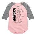 thumbnail image 1 of Disney Princess - Aurora Sketch - Toddler & Youth Girls Raglan Graphic T-Shirt, 1 of 4