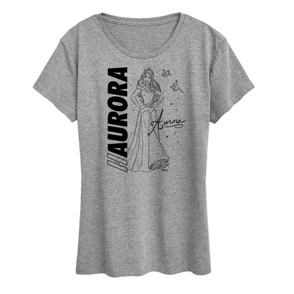 Disney Princess - Aurora Sketch - Women's Short Sleeve Graphic T-Shirt