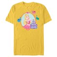 thumbnail image 1 of Disney Princess Aurora Sleeping Beauty Birthday - Short Sleeve Blended T-Shirt for Adults - Customized-Yellow, 1 of 5