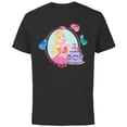 thumbnail image 1 of Disney Princess Aurora Sleeping Beauty Birthday - Short Sleeve Cotton T-Shirt for Adults - Customized-Black, 1 of 5