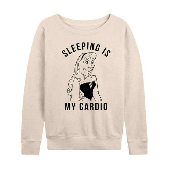 Disney Princess - Aurora Sleeping Is My Cardio - Women's Lightweight French Terry Long Sleeve Shirt