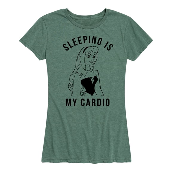 Disney Princess - Aurora Sleeping Is My Cardio - Women's Short Sleeve Graphic T-Shirt