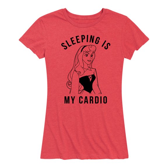 Disney Princess - Aurora Sleeping Is My Cardio - Women's Short Sleeve Graphic T-Shirt