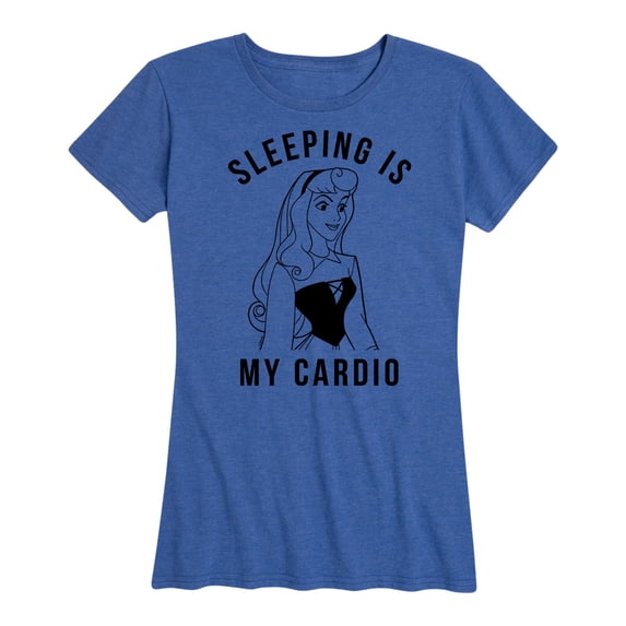 Disney Princess - Aurora Sleeping Is My Cardio - Women's Short Sleeve Graphic T-Shirt