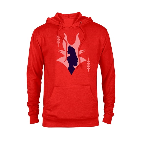 Disney Princess Aurora and Maleficent - Pullover Hoodie for Adults - Customized-Red