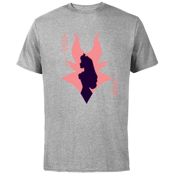 Disney Princess Aurora and Maleficent - Short Sleeve Cotton T-Shirt for Adults - Customized-Athletic Heather
