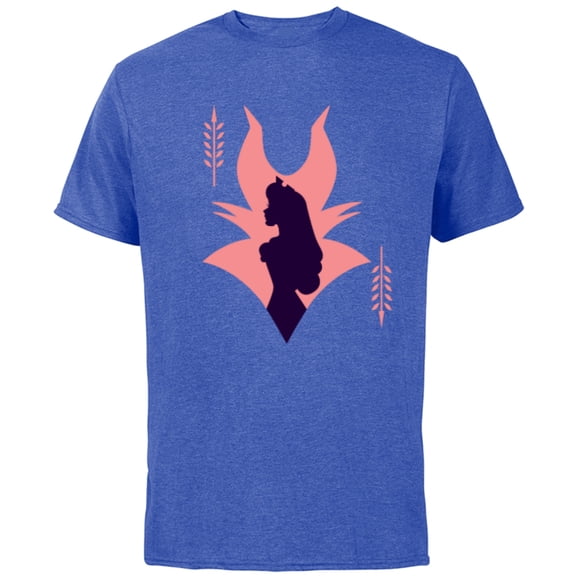 Disney Princess Aurora and Maleficent - Short Sleeve Cotton T-Shirt for Adults - Customized-Royal Heather