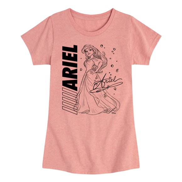 - Autograph Ariel - Toddler & Youth Girls Short Sleeve Graphic T-Shirt