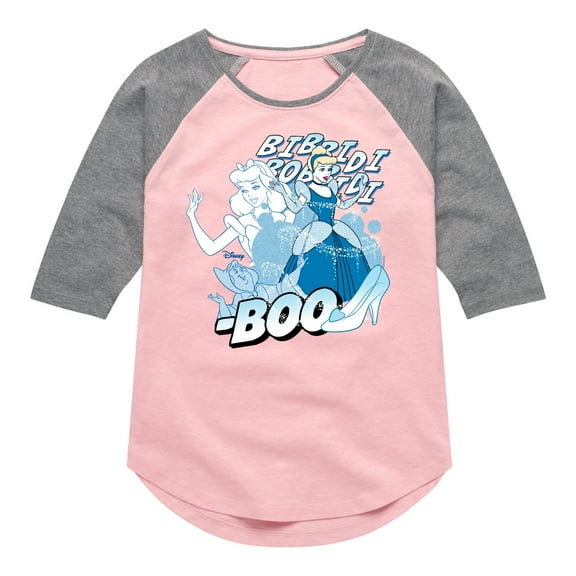 Disney Princess - BIDI Boo - Toddler & Youth Girls Raglan Graphic T-Shirt