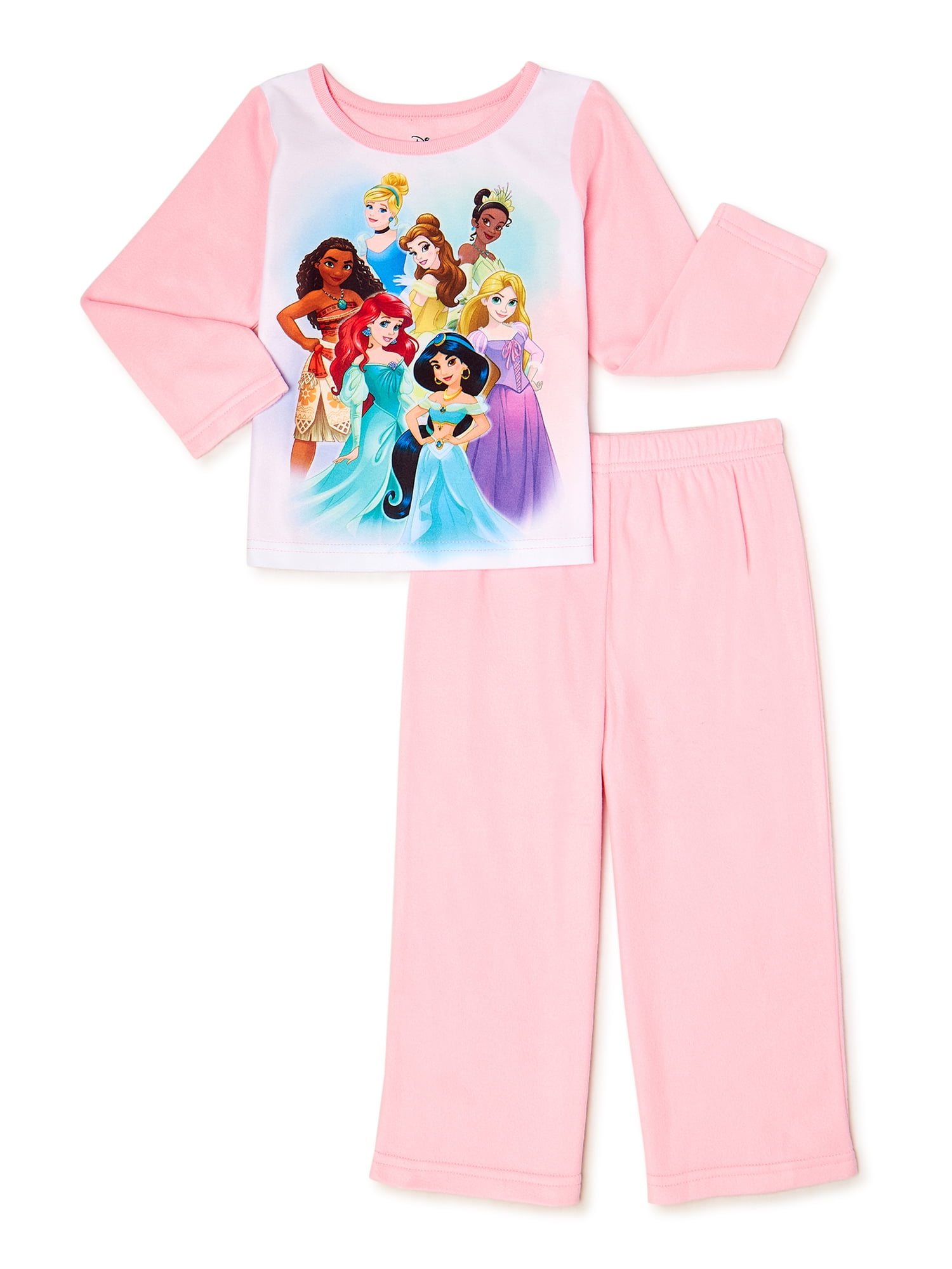 Kan niet overeenkomst Sociaal Disney Princess Baby & Toddler Girls Pajama Set, 2-Piece, Sizes 12M-5T -  Walmart.com