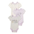 thumbnail image 1 of Disney Princess Baby Unisex Bodysuit, 3-Pack, Sizes 0-12M, 1 of 4