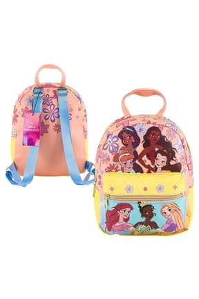 Princess Backpack - Faux Leather with Adjustable Straps Mini 10-inch