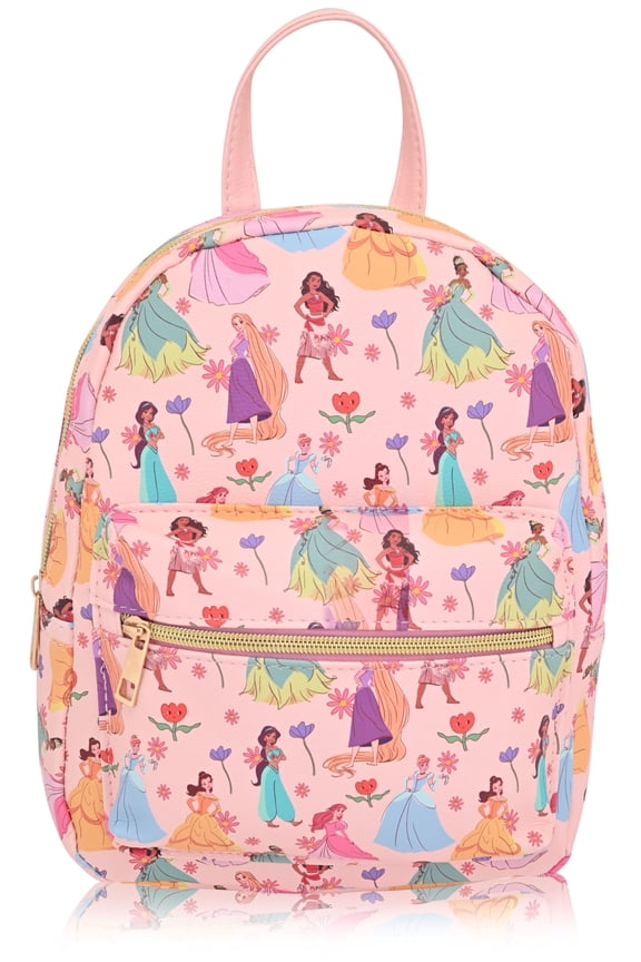 Disney Princess Backpack for Women, Men, Unisex | Cute PU Leather 10" Mini Princess Backpack Purse Shoulder Purse | Princess Bag and Princess Accessories