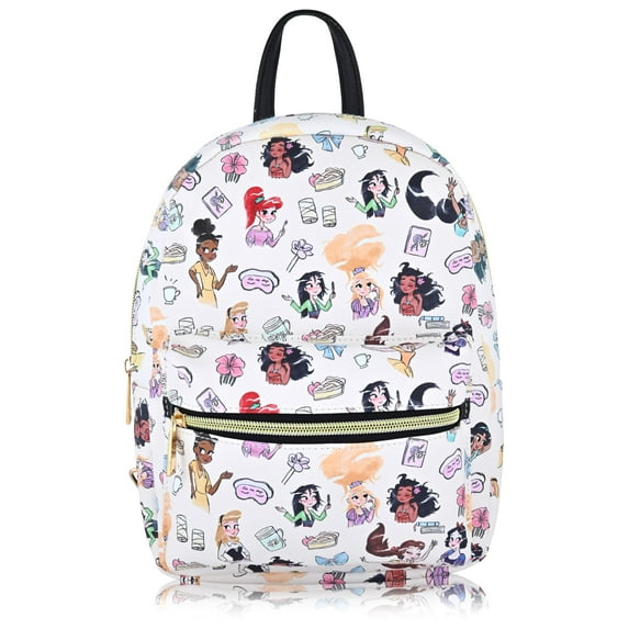 Disney Princess Backpack for Women, Men, Unisex | Cute PU Leather 10" Princess Mini Backpack Purse Shoulder Purse | Princess Bag and Princess Accessories