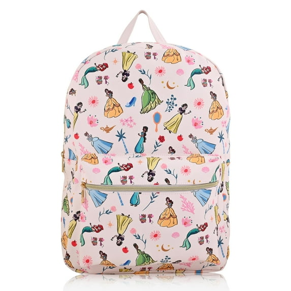 Disney Princess Backpack for Women, Men, Unisex Cute PU Leather Large Princess Backpack Purse Shoulder Purse | Disney Princess Bag and Disney Princess Accessories