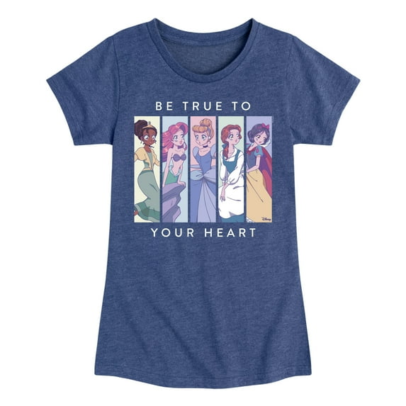 Disney Princess - Be True To Your Heart - Toddler & Youth Girls Short Sleeve Graphic T-Shirt