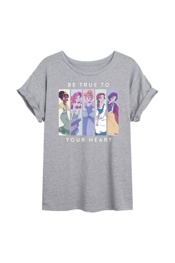 - Be True to Your Heart Oversized Graphic T-Shirt