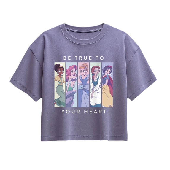 Disney Princess - Be True to Your Heart - Youth Girls Boxy T-Shirt