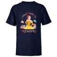 thumbnail image 1 of Disney Princess Beauty Beast Belle I Would Rather Be Reading - Short Sleeve T-Shirt for Kids - Customized-Navy, 1 of 5