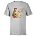 thumbnail image 1 of Disney Princess Beauty and the Beast Belle Autumn Warmth - Short Sleeve T-Shirt for Kids - Customized-Athletic Heather, 1 of 5