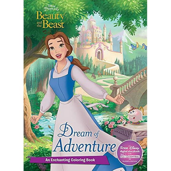 Pre-Owned Disney Princess Beauty and the Beast Dream of Adventure: An Enchanting Coloring Book (Paperback) 147487049X 9781474870498