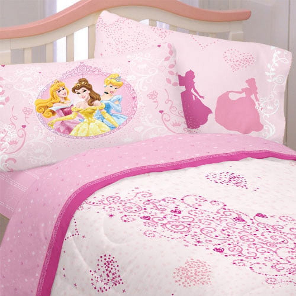 Disney Princess Bed Sheet Set Hearts Bedding