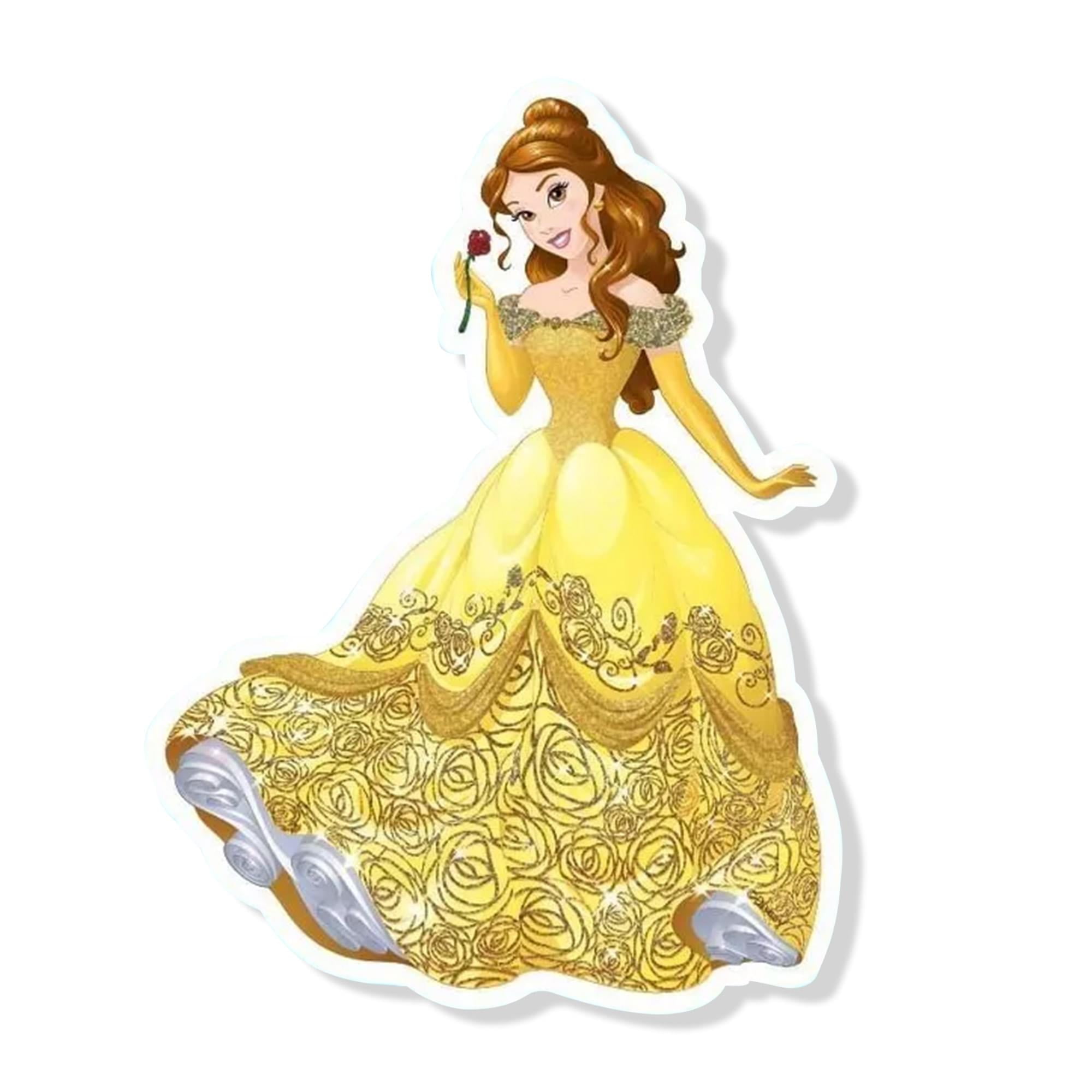 Disney Princess Belle x Inch Glitter Decal