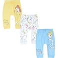 thumbnail image 1 of Disney Princess Belle Aurora Cinderella Infant Baby Girls 3 Pack Pants Newborn to Infant, 1 of 5