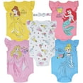 thumbnail image 1 of Disney Princess Belle Aurora Cinderella Newborn Baby Girls Bodysuits and Headband Newborn to Infant, 1 of 5
