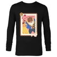 thumbnail image 1 of Disney Princess Belle Beast Valentines Day Filled with Roses - Long Sleeve T-Shirt for Men - Customized-Black, 1 of 5