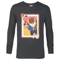 thumbnail image 1 of Disney Princess Belle Beast Valentines Day Filled with Roses - Long Sleeve T-Shirt for Men - Customized-Charcoal Heather, 1 of 5