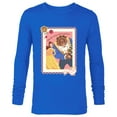 thumbnail image 1 of Disney Princess Belle Beast Valentines Day Filled with Roses - Long Sleeve T-Shirt for Men - Customized-Navy, 1 of 5