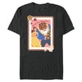thumbnail image 1 of Disney Princess Belle Beast Valentines Day Filled with Roses - Short Sleeve Blended T-Shirt for Adults - Customized-Dark Heather, 1 of 5