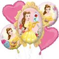thumbnail image 1 of Disney Princess Belle Beauty and the Beast Authentic Licensed theme Foil Balloon Bouquet, 1 of 3