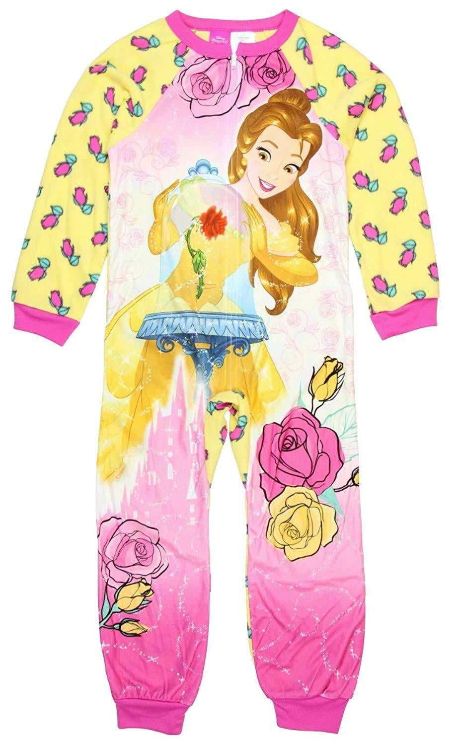 Disney Princess Belle Blanket Sleeper Pajama Girl Size 6/6X