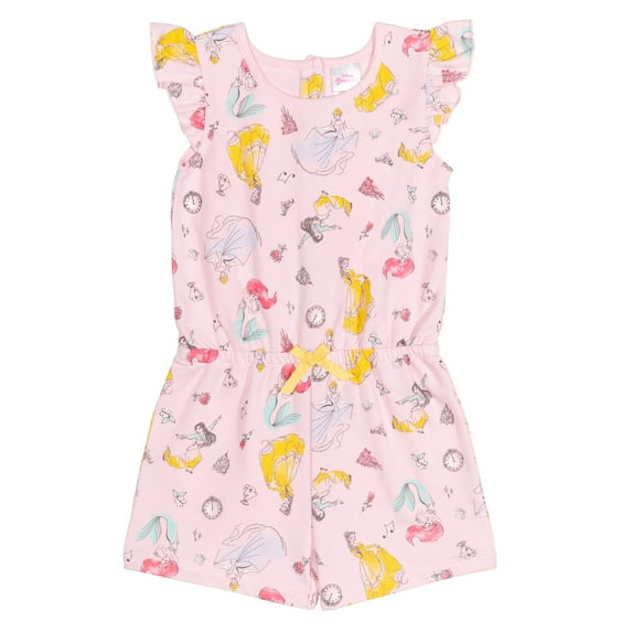 Disney Princess Belle Cinderella Ariel Infant Baby Girls Romper Infant to Big Kid