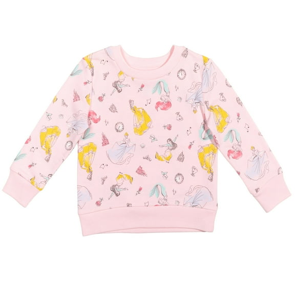Disney Princess Belle Cinderella Ariel Little Girls Sweatshirt Infant to Big Kid
