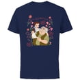 thumbnail image 1 of Disney Princess Belle Dad & Daughter Family Is What Love Is - Short Sleeve Cotton T-Shirt for Adults - Customized-Navy, 1 of 5