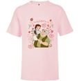 thumbnail image 1 of Disney Princess Belle Dad & Daughter Family Is What Love Is - Short Sleeve T-Shirt for Kids - Customized-Soft Pink, 1 of 5