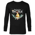 thumbnail image 1 of Disney Princess Belle Destined to Dazzle Holiday Standard - Long Sleeve T-Shirt for Men – Customized-Black, 1 of 5