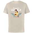 thumbnail image 1 of Disney Princess Belle Destined to Dazzle Holiday Standard - Short Sleeve Cotton T-Shirt for Adults - Customized-Natural, 1 of 5