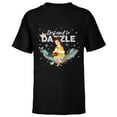 thumbnail image 1 of Disney Princess Belle Destined to Dazzle Holiday Standard - Short Sleeve T-Shirt for Kids – Customized-Black, 1 of 5